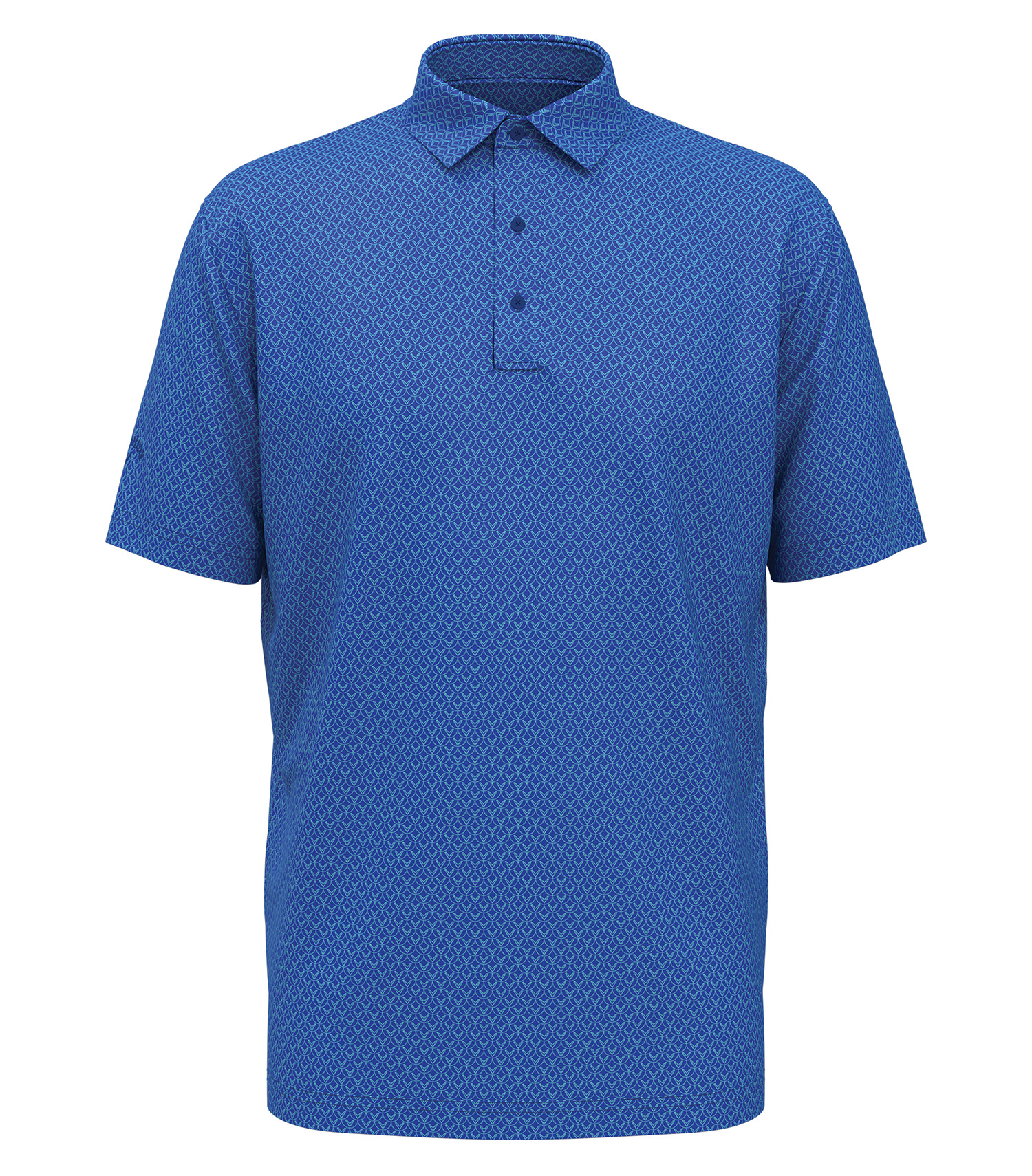 CALLAWAY ALL-OVER STITCHED CHEV POLO (CGM794)