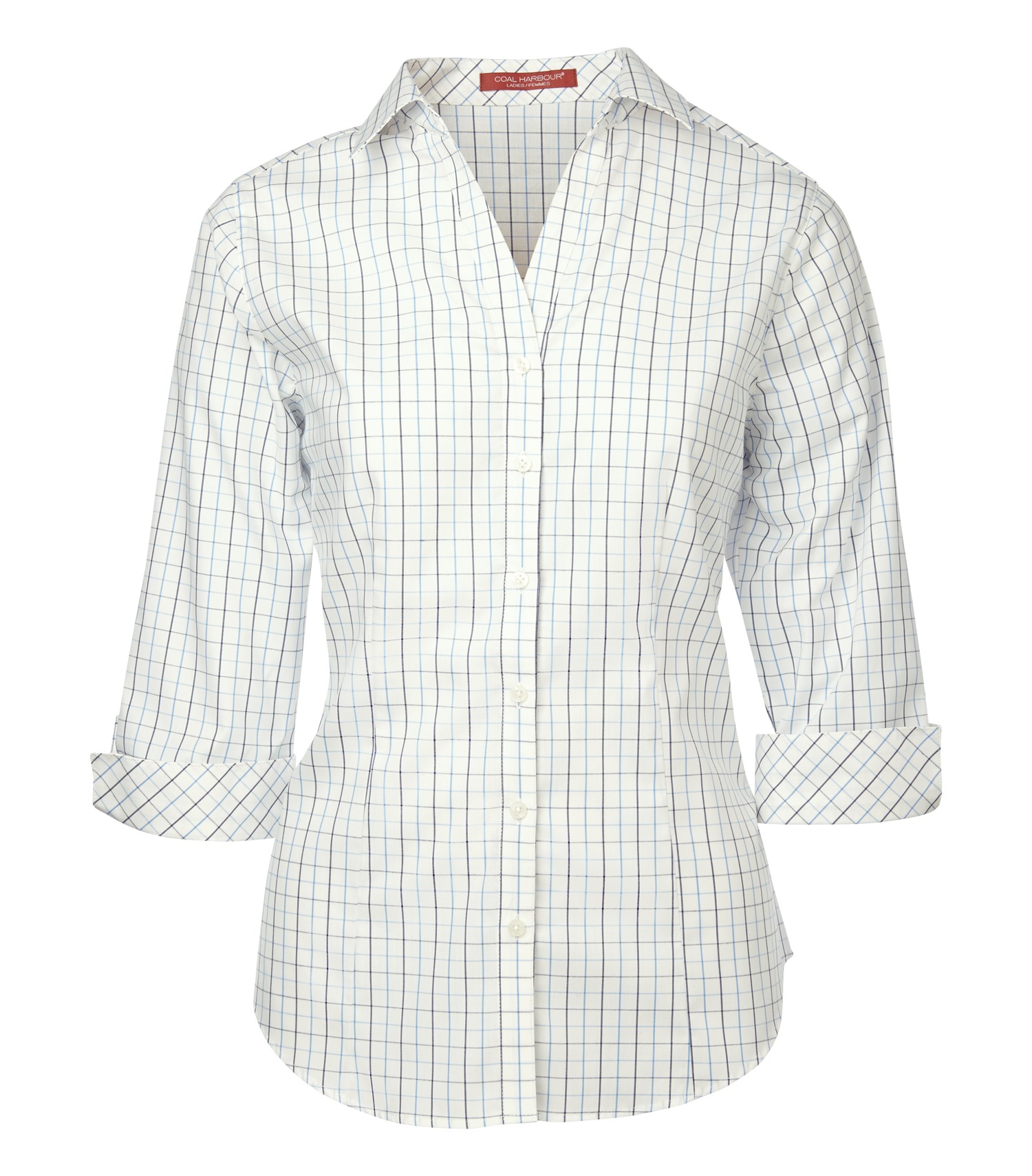 COAL HARBOUR? TATTERSALL CHECK WOVEN LADIES' SHIRT (L6005)
