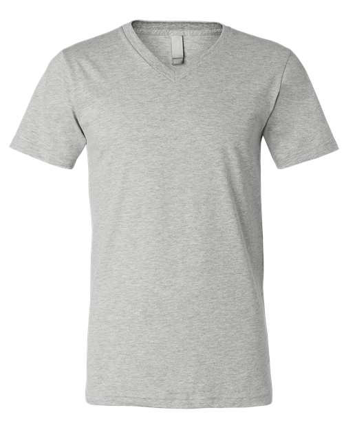 BELLA + CANVAS UNISEX HEATHER CVC V-NECK TEE (3005CVC)