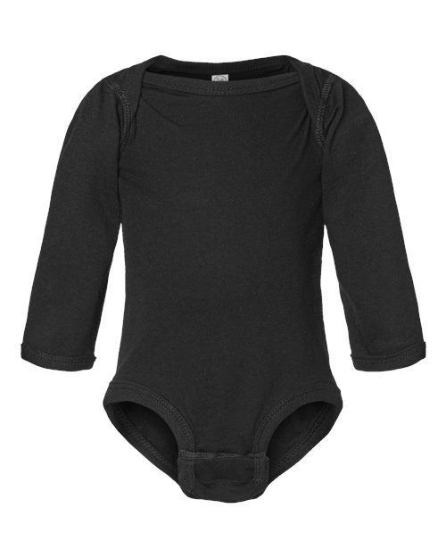 RABBIT SKINS INFANT FINE JERSEY LONG SLEEVE BODYSUIT (4421)