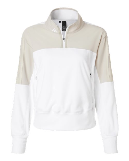 ADIDAS WOMEN'S FLEECE QUARTER-ZIP PULLOVER (A601)