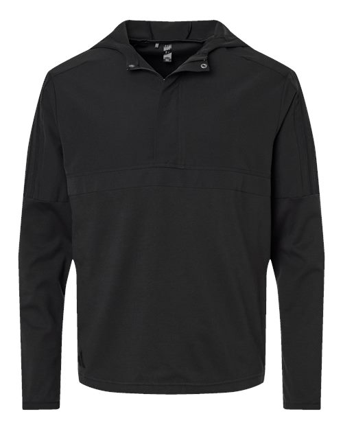 ADIDAS MEN'S HALF-ZIP HOODED ANORAK (A607)