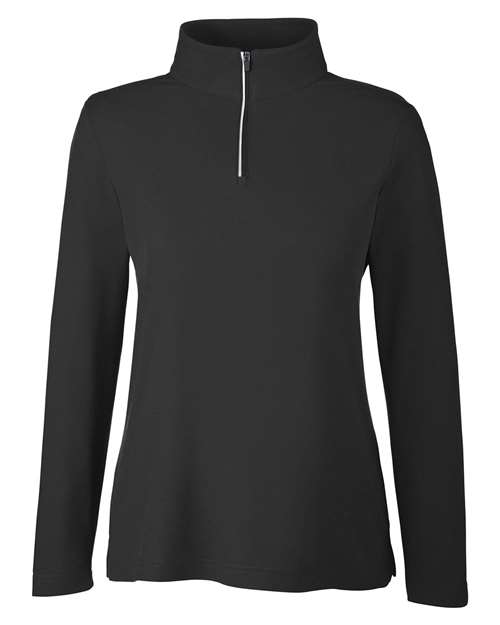 CORE365 WOMEN'S FUSION CHROMASOFT? PIQUE QUARTER-ZIP PULLOVER (CE405W)