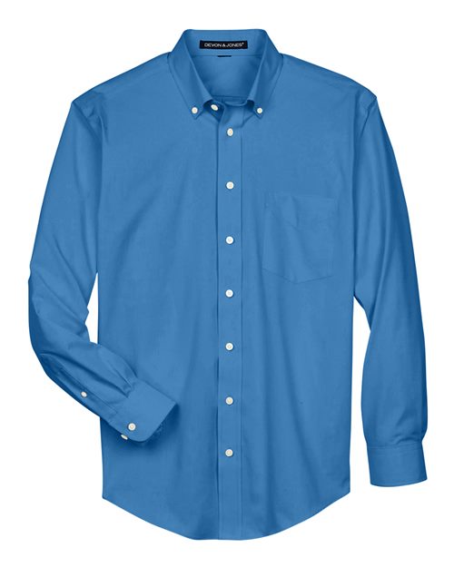 DEVON & JONES MEN'S CROWN COLLECTION? OXFORD WOVEN DRESS SHIRT (D630)