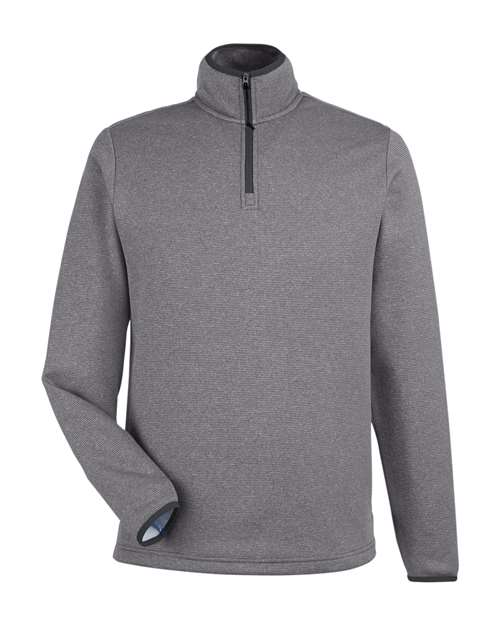 CORE365 MEN'S VENTURE HEATHERED STRIPE QUARTER-ZIP PULLOVER (CE73)