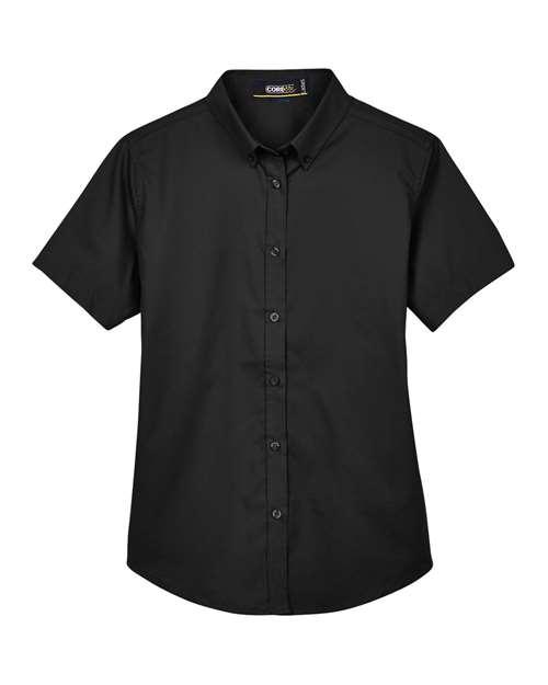 CORE365 WOMEN'S OPTIMUM SHORT SLEEVE TWILL SHIRT (78194)