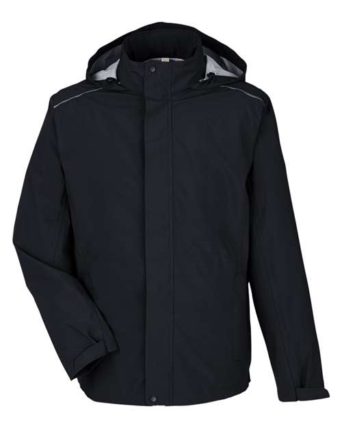 CORE365 MEN'S BARRIER PACKABLE WATERPROOF RAIN JACKET (CE712)