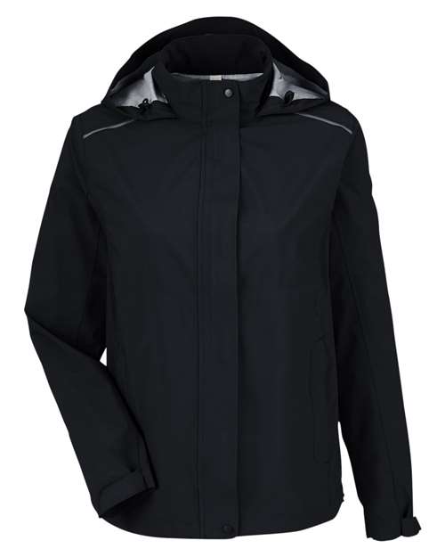 CORE365 WOMEN'S BARRIER PACKABLE WATERPROOF RAIN JACKET (CE712W)