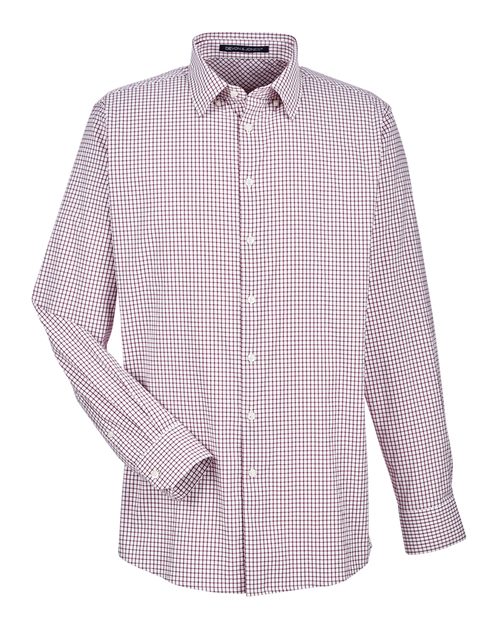DEVON & JONES MEN'S CROWNLUX PERFORMANCE? MICRO WINDOWPANE WOVEN DRESS SHIRT (DG540)
