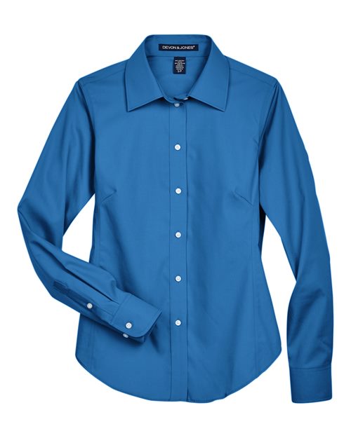 DEVON & JONES WOMEN'S CROWN COLLECTION? OXFORD WOVEN DRESS SHIRT (D630W)