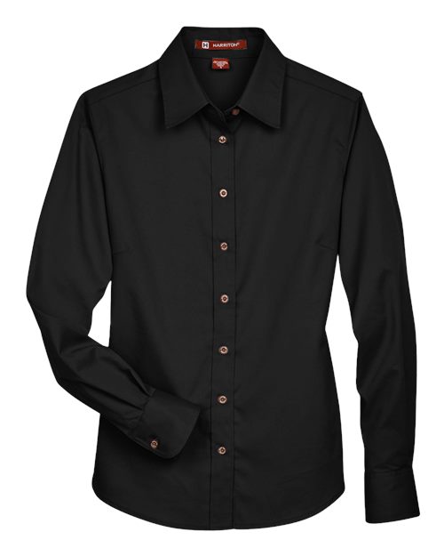 HARRITON WOMEN'S EASY BLEND? TWILL?DRESS SHIRT WITH STAIN-RELEASE (M500W)