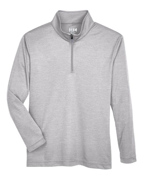 TEAM 365 YOUTH ZONE SONIC HEATHER PERFORMANCE QUARTER-ZIP PULLOVER (TT31HY)