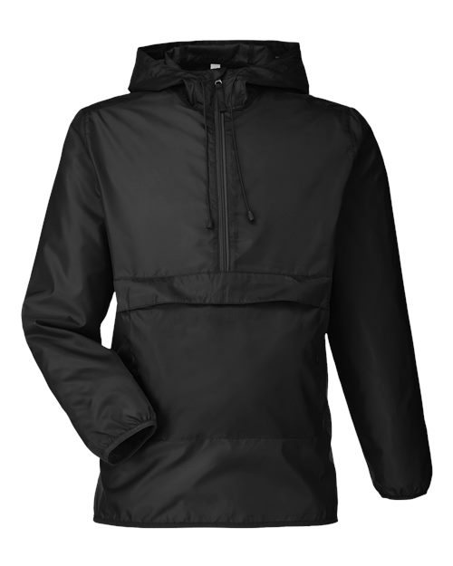 TEAM 365 UNISEX ZONE PROTECT PACKABLE ANORAK JACKET (TT77)