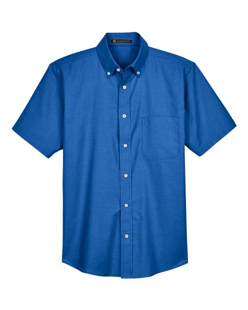 HARRITON MEN'S OXFORD SHORT SLEEVE WITH STAIN-RELEASE (M600S)