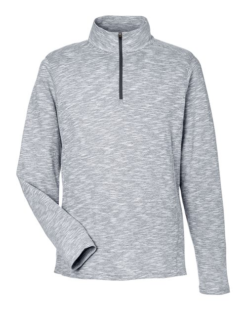 NORTH END MEN'S ECLIPSE JACQUARD QUARTER-ZIP PULLOVER (NE415)