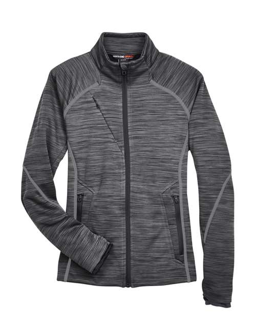 NORTH END WOMEN'S FLUX M?LANGE BONDED FLEECE JACKET (78697)