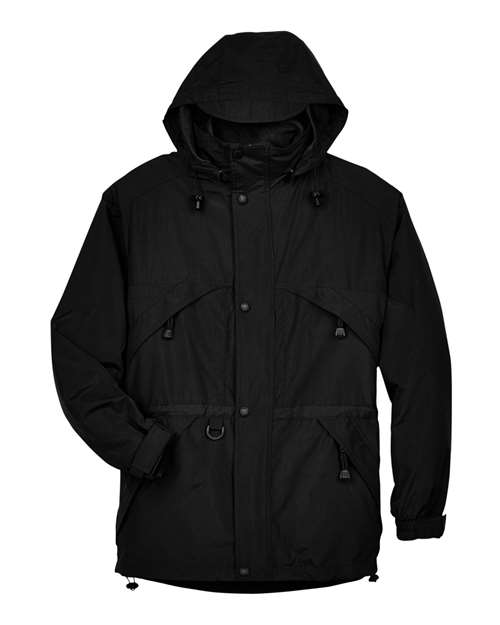 NORTH END MEN'S 3-IN-1 PARKA WITH DOBBY TRIM (88007)