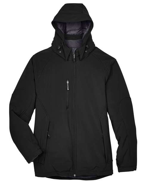 NORTH END MEN'S GLACIER INSULATED THREE-LAYER SOFTSHELL WITH DETACHABLE HOOD (88159)