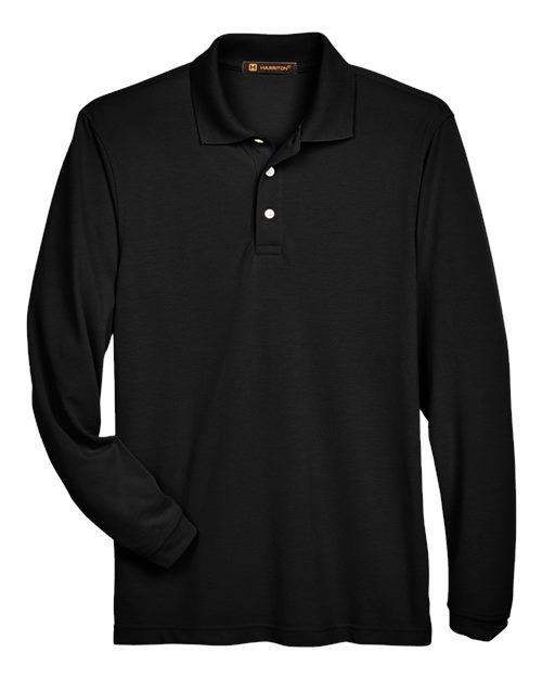 HARRITON MEN'S EASY BLEND? LONG SLEEVE POLO (M265L)
