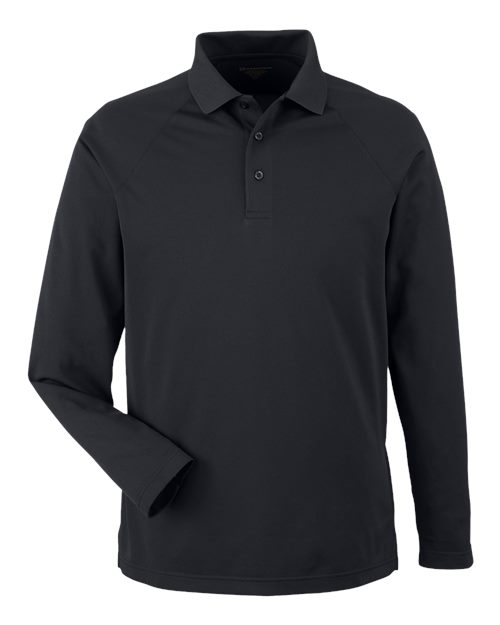 HARRITON MEN'S CHARGE SNAG AND SOIL PROTECT LONG SLEEVE POLO (M208L)