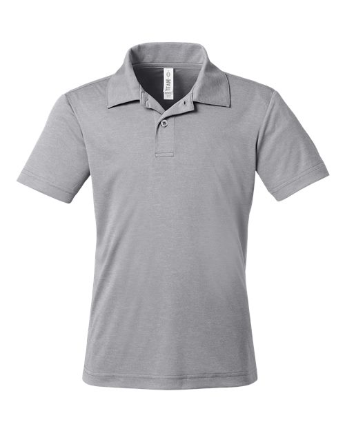 TEAM 365 YOUTH ZONE SONIC HEATHER PERFORMANCE POLO (TT51HY)