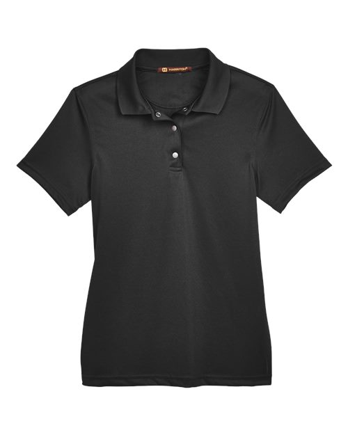 HARRITON WOMEN'S ADVANTAGE SNAG PROTECTION PLUS IL SNAP PLACKET POLO (M345W)