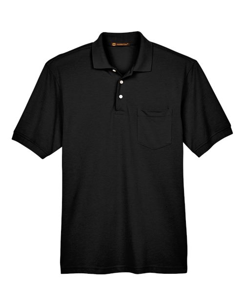 HARRITON MEN'S EASY BLEND? POLO WITH?POCKET (M265P)