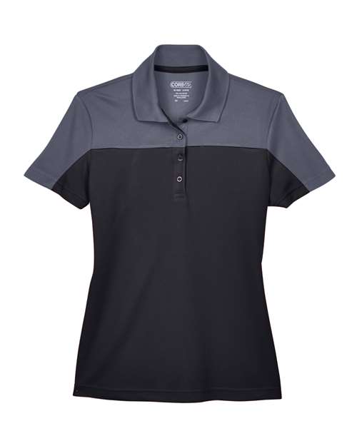 CORE365 WOMEN'S BALANCE COLORBLOCK PERFORMANCE PIQU? POLO (CE101W)