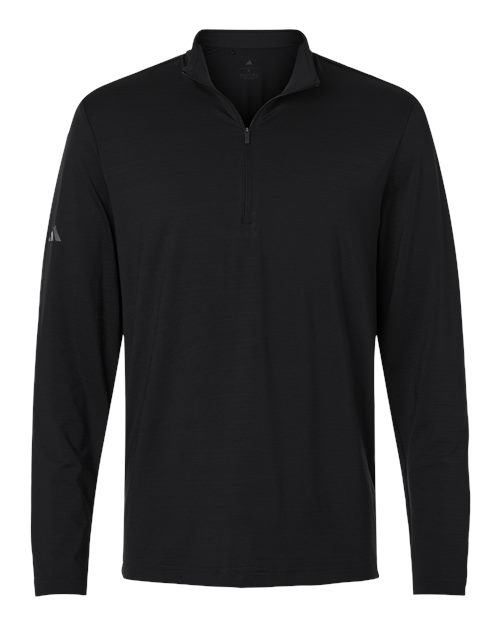 ADIDAS MEN'S TEXTURED STRIPE QUARTER-ZIP PULLOVER (A708)