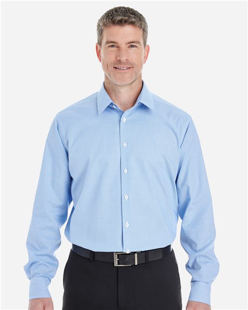 DEVON & JONES MEN'S CROWN COLLECTION? ROYAL DOBBY DRESS SHIRT (DG532)