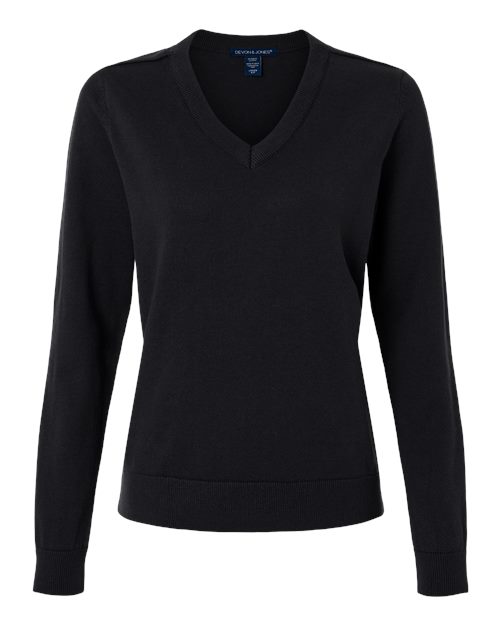 DEVON & JONES WOMEN'S NEW CLASSICS V-NECK SWEATER (DG445W)
