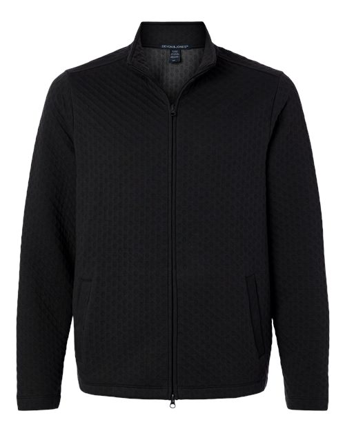 DEVON & JONES MEN'S BERKELEY TEXTURED FULL-ZIP JACKET (DG740)