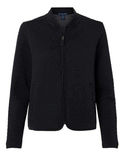 DEVON & JONES WOMEN'S BERKELEY TEXTURED FULL-ZIP JACKET (DG740W)