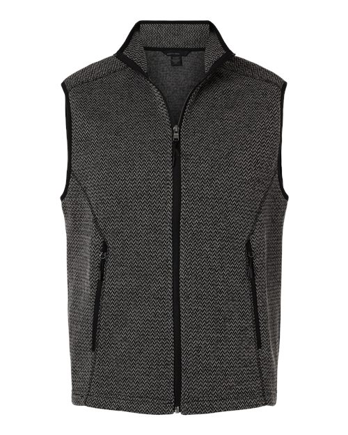 NORTH END MEN'S JASPER JACQUARD FLEECE VEST (NE731)