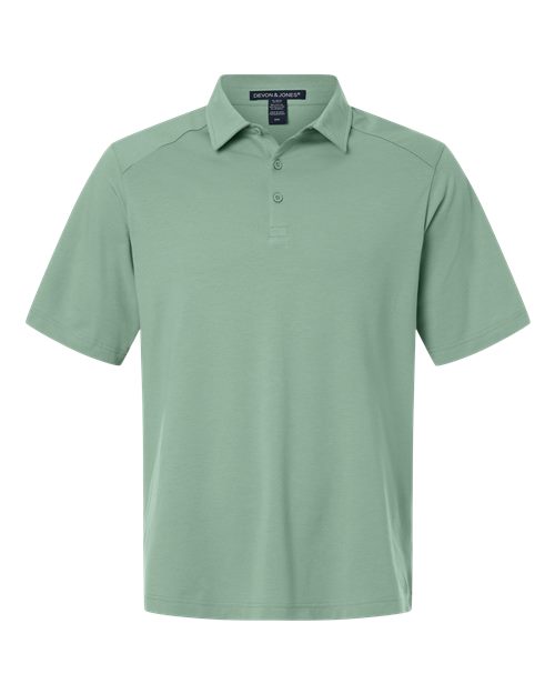 DEVON & JONES MEN'S SEATON PEBBLE TEXTURED POLO (DG102)