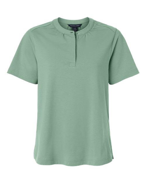 DEVON & JONES WOMEN'S SEATON PEBBLE TEXTURED POLO (DG102W)