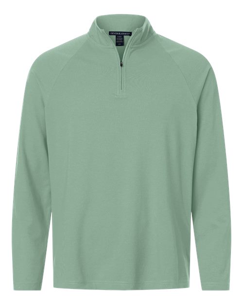 DEVON & JONES MEN'S SEATON PEBBLE TEXTURED QUARTER-ZIP PULLOVER (DG402)