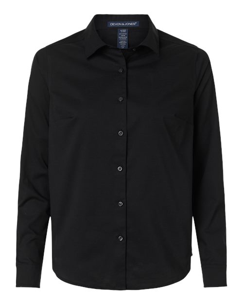 DEVON & JONES WOMEN'S CROWNLUX PERFORMANCE? SPENCER POPLIN DRESS SHIRT (DG505W)