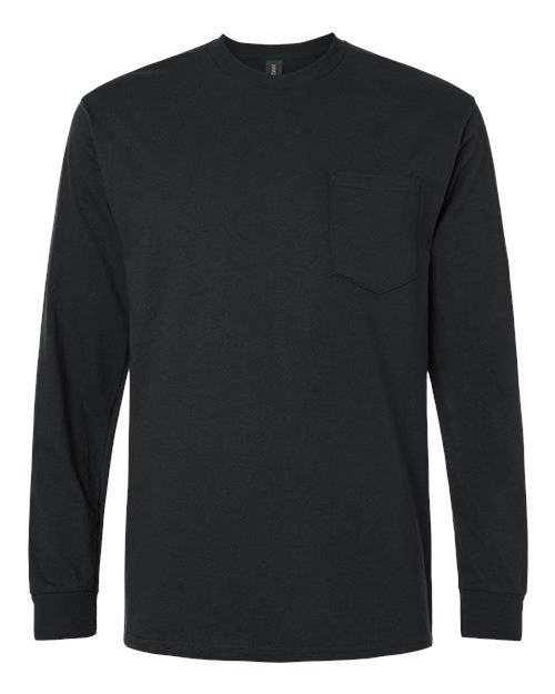 GILDAN UNISEX ULTRA COTTON? LONG SLEEVE POCKET T-SHIRT (2410)