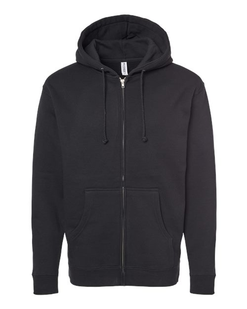 INDEPENDENT TRADING CO. UNISEX HEAVYWEIGHT FULL-ZIP HOODED SWEATSHIRT (IND4000Z)