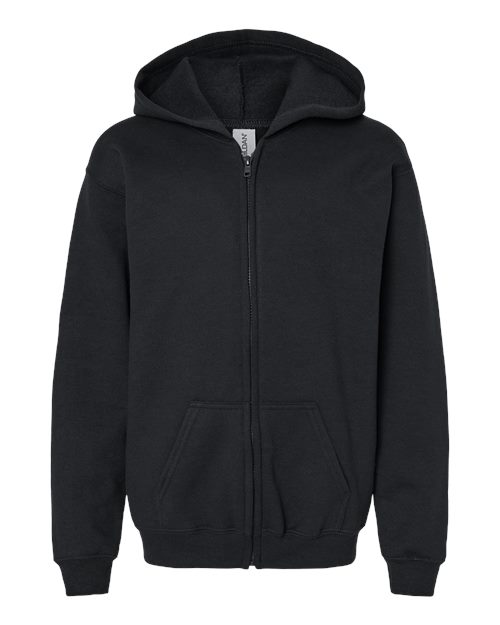 GILDAN YOUTH HEAVY BLEND? FULL-ZIP HOODED SWEATSHIRT (18600B)