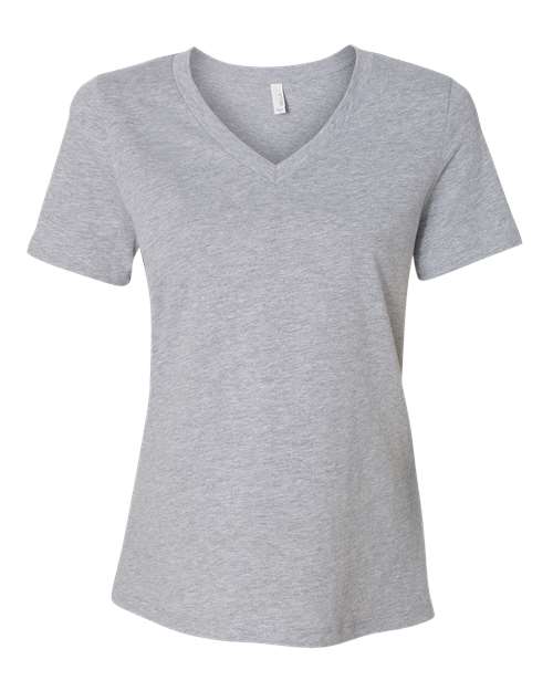 BELLA + CANVAS WOMEN'S RELAXED HEATHER CVC V-NECK TEE (6405CVC)