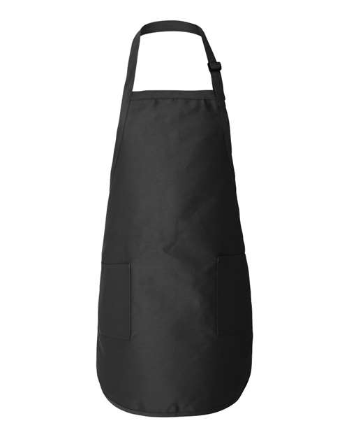Q-TEES FULL-LENGTH APRON WITH POCKETS (Q4350)