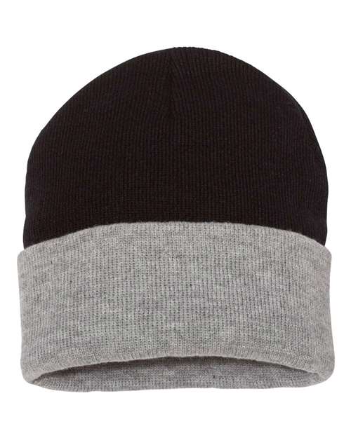 SPORTSMAN 12" COLOR BLOCKED CUFFED BEANIE (SP12T)