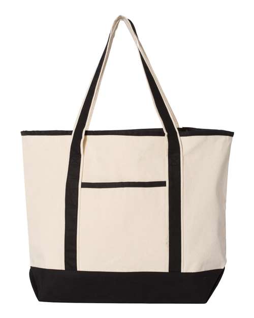 Q-TEES 34.6L LARGE CANVAS DELUXE TOTE (Q1500)