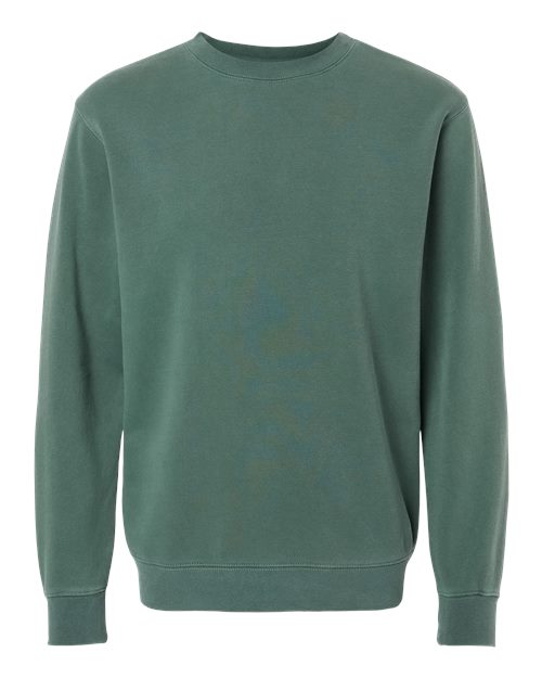 INDEPENDENT TRADING CO. UNISEX MIDWEIGHT PIGMENT-DYED CREWNECK SWEATSHIRT (PRM3500)