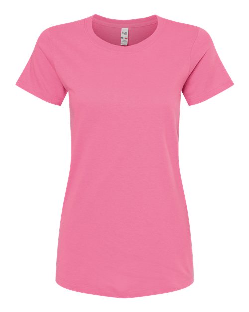 M&O WOMEN'S GOLD SOFT TOUCH T-SHIRT (4810)