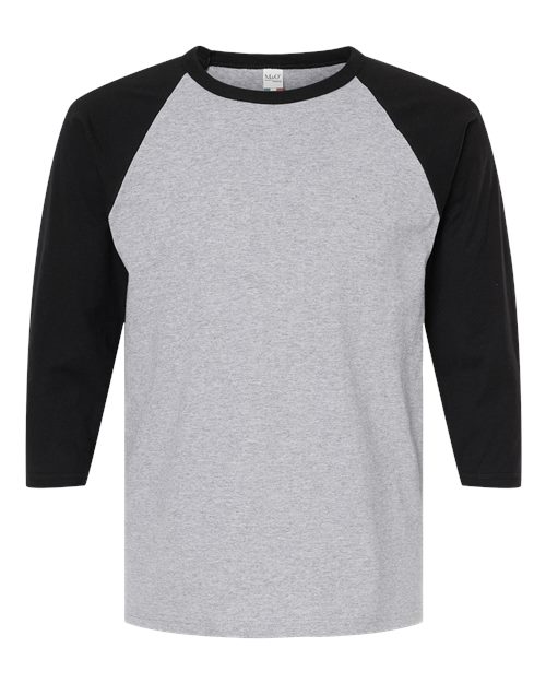 M&O RAGLAN THREE-QUARTER SLEEVE BASEBALL T-SHIRT (5540)
