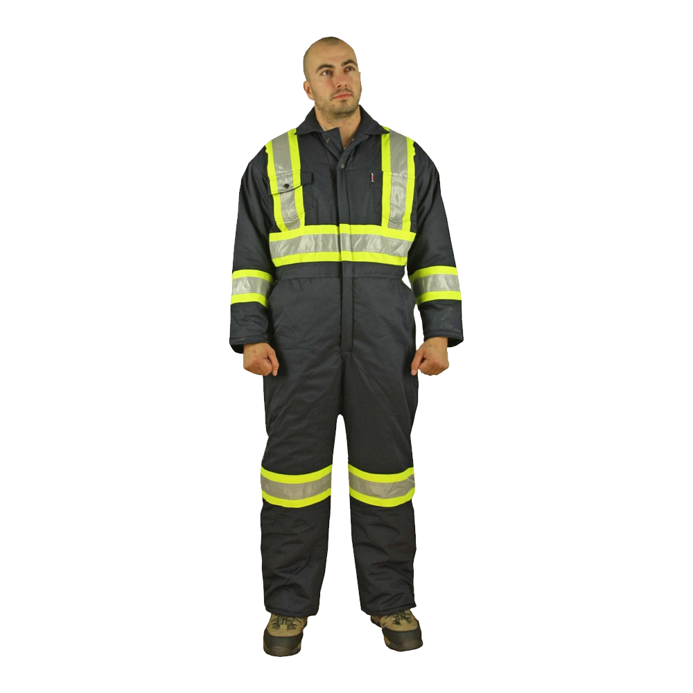 POLYCOTTON INSULATED COVERALL W/ REFL. TAPE (779GF)