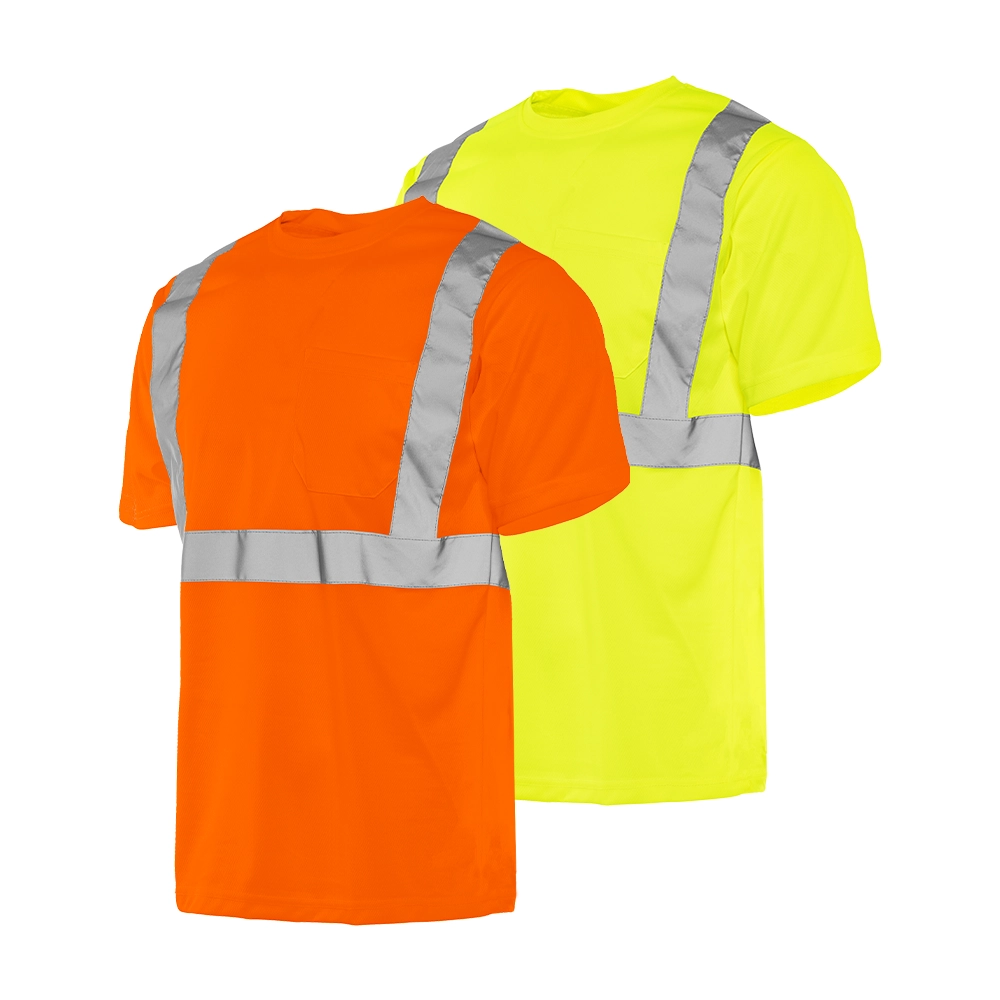 SHORT SLEEVE POLYESTER TRAFFIC T-SHIRT, 2" REFL. TAPE (TT5)